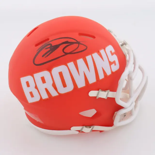 Odell Beckham Jr. Signed Browns Amp Alternate Speed Mini Helmet (JSA)