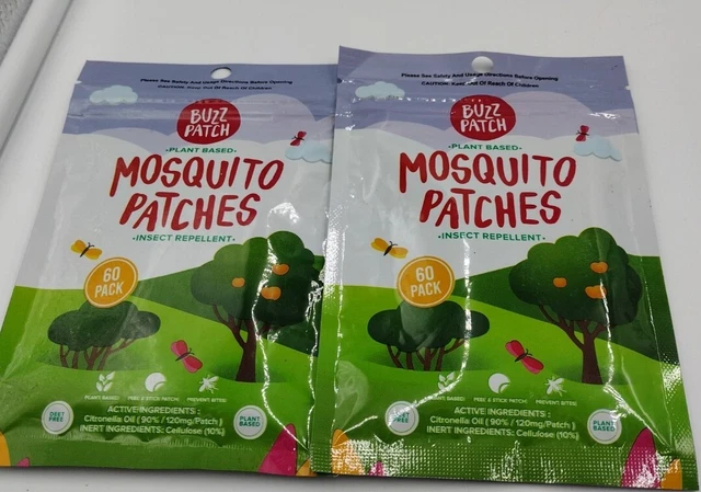 Buzz Patch itch relief Patches 2 Packs of 60 each Pack.