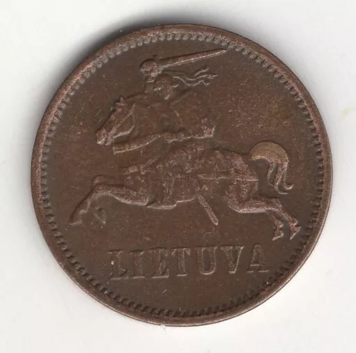 1936 Lithuania 2 Centai Au