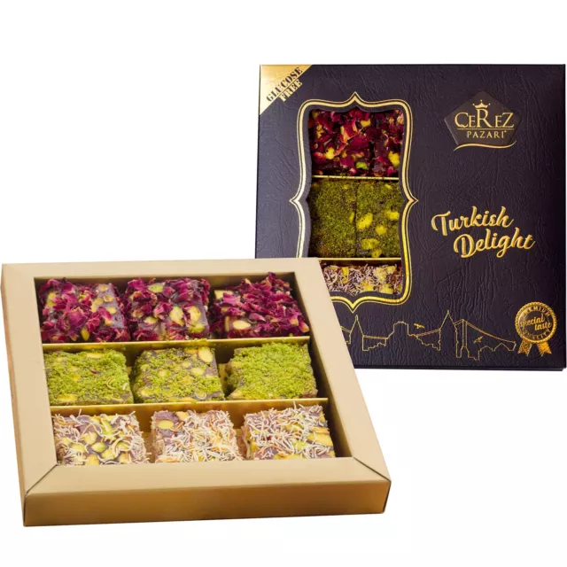 Cerez Pazari Turkish Delight Pistachio with Fantastic Rose & Pomegranate Flavour