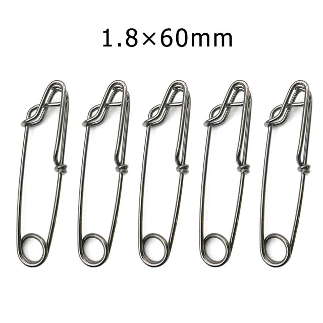 Lot De 100 Clips De Pêche Rapides En Acier Inox - 22,7 Kg, 34 Kg, 56,7 Kg - Pour Eau Salée Et Gros Poissons - 5