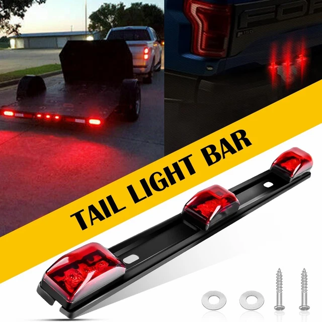 15" Stainless Red LED ID Bar Light Truck Boat Trailer Marker Clearance Lights US
