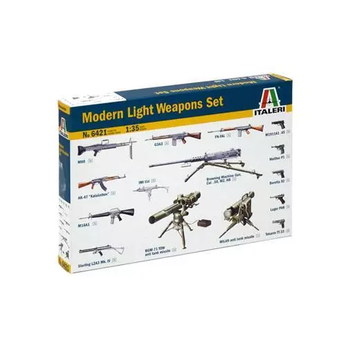 1:35 Italeri Modern Light Weapon Set Kit IT6421 Modellino 2