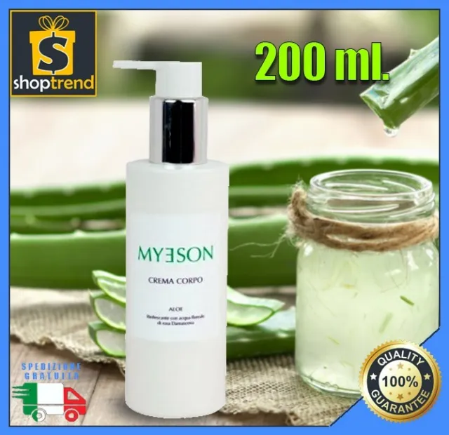 🌿🌿 Crema Latte Corpo Aloe Vera Bio Certificato Naturale Idratante Rigenerante