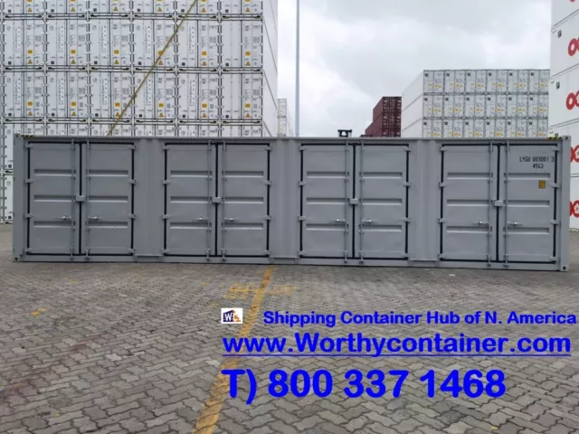 Open Side (OS) - 40' HC - New/One Trip - Shipping Container - Mobile, AL