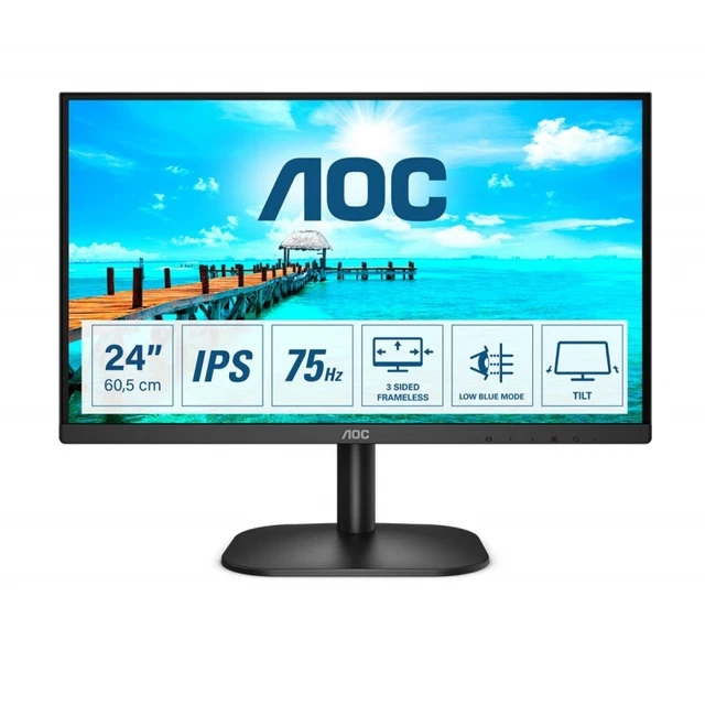 AOC B2 24B2XD LED display 60,5 cm (23.8 Zoll) 1920 x 1080 Pixel Full HD Schwarz