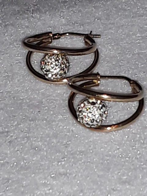 MOM JORDAN VINTAGE Small Hoop Earrings Sterling Silver 925 10K