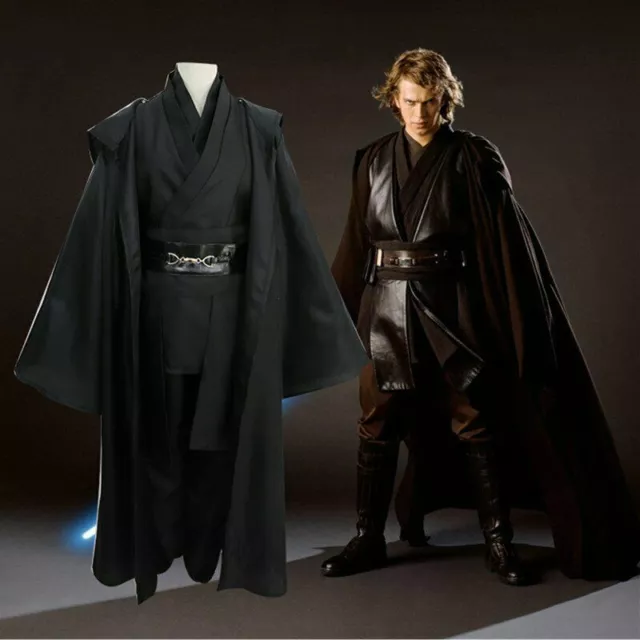 new Star Wars Jedi Knight Anakin Skywalker Darth Vader Sith Cosplay Costume *