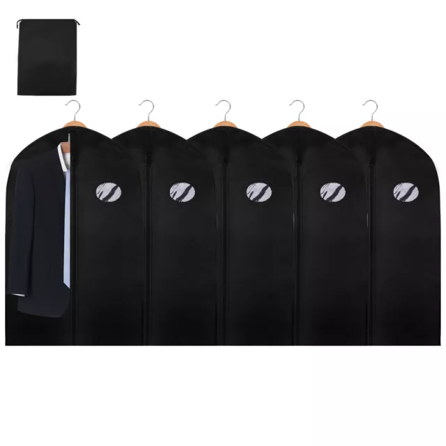 1-10x Kleidersack Anzughülle Kleiderhülle Schutzhülle mit Schuhtasche PROFI