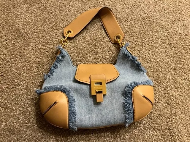 Michael Kors Collection Bancroft Denim Shoulder Bag - NWOT