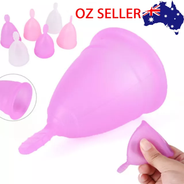 Ladies Reusable Menstrual Cups Soft Medical Silicone Cup Period Hygiene Cup
