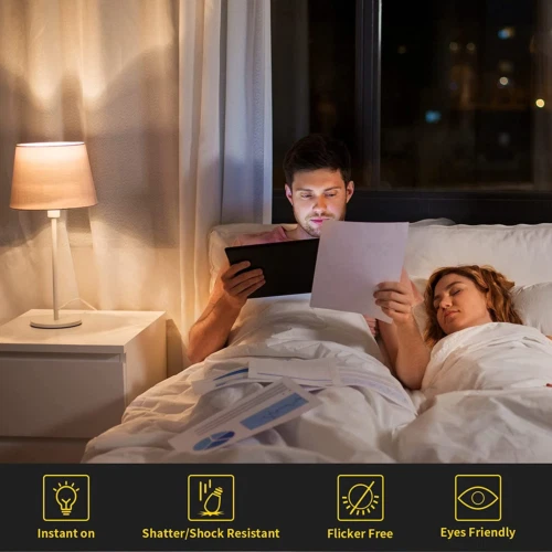 BRTLX E27 Schraubbirne, 12 W, 100 W gleichwertig, warmweiß 3000K, A60 Edison Light... 6