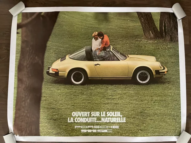 Original Porsche 3.0 SC targa Werks -Werbe - plakat - poster 1977