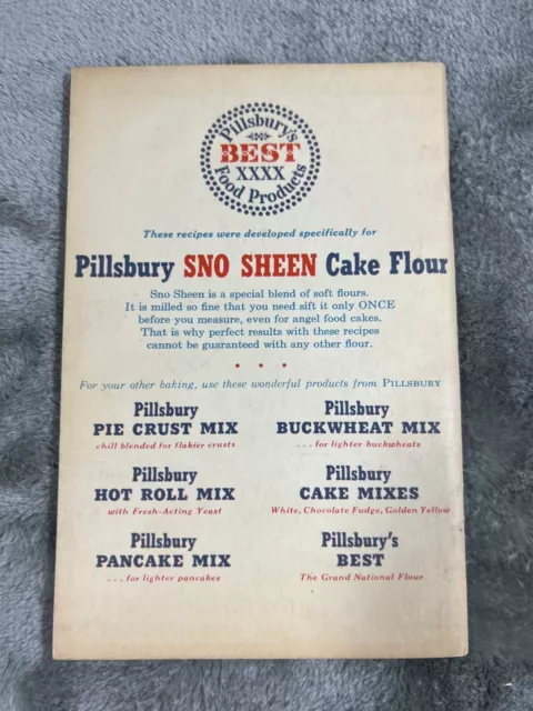 55 FAVORITE ANN PILLSBURY CAKE RECIPES Vintage 1952 First Edition Kate Smith 2