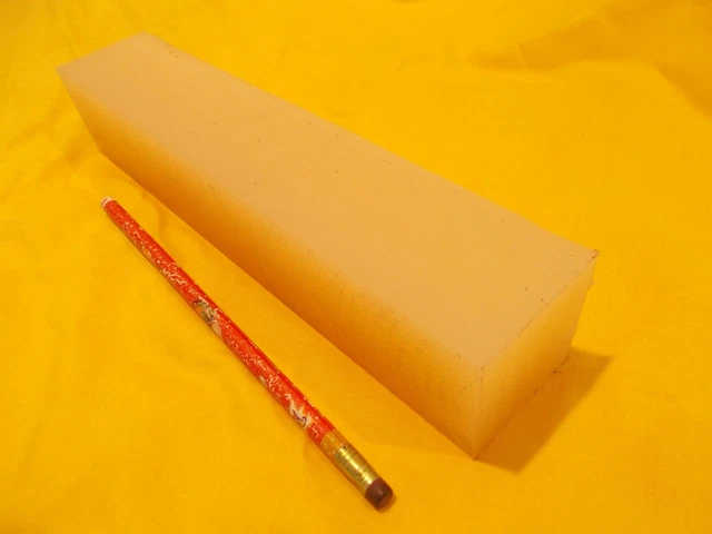 1 7/8" SQUARE NYLON BAR machinable plastic flat sheet stock 1 7/8" SQ x 10" long