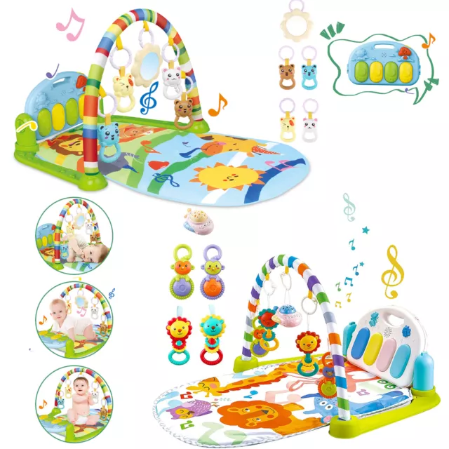 Fitness Music Baby Play Mat Lay and Kids Gym Play-mat Fun Piano Boys Girls