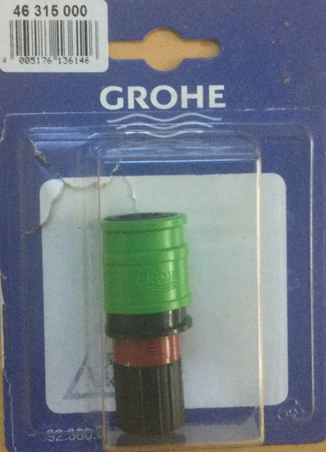 Conector De Acoplamiento Rápido Grohe Nuevo Sin Usar Grifo Conexión Manguera 46315000 ~~