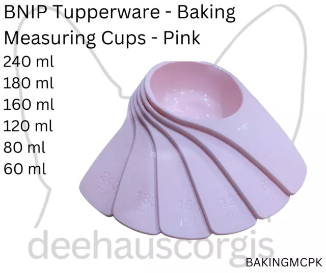 Brand New in Packaging Tupperware Vintage - Measuring Cups - Pink