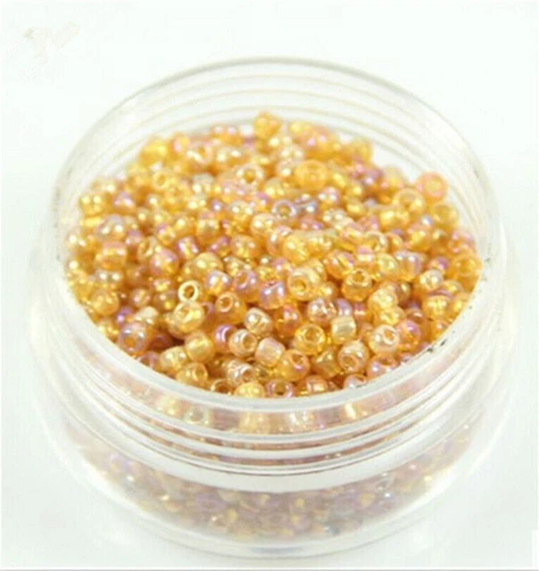 500Pc2Mm Yellow Ab Czech Glass Spacer Loose Beads Bracelet Jewelry Findings
