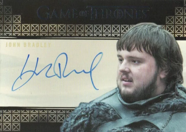Game of Thrones Valyrian Steel: John Bradley as Samwell Tarly Autograph Card