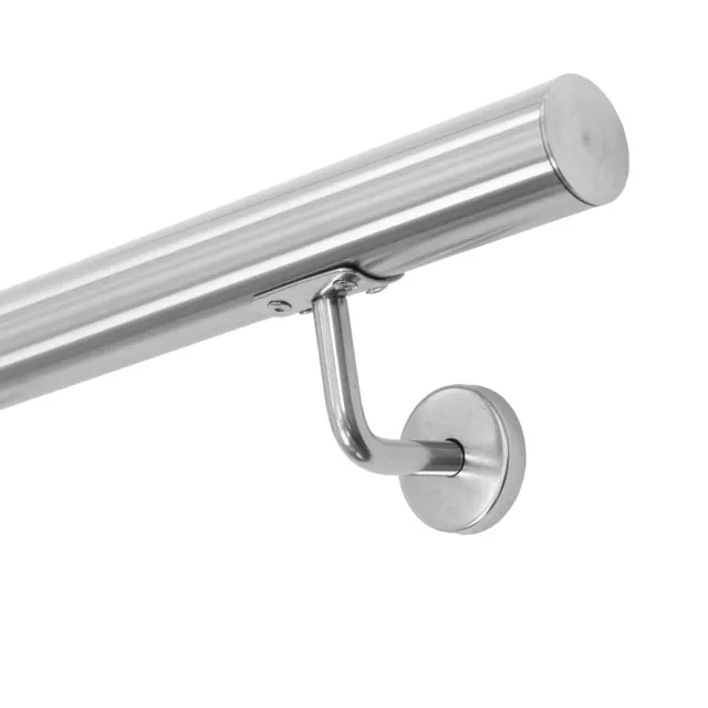 Corrimano in acciaio inox tondo Ø 42 mm 100 cm protezione per scala e sicurezza 3