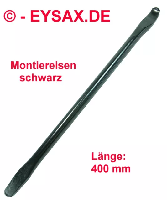 Montiereisen, Montierhebel, Reifen-Montiereisen, schwarz beschichtet, L: 400mm