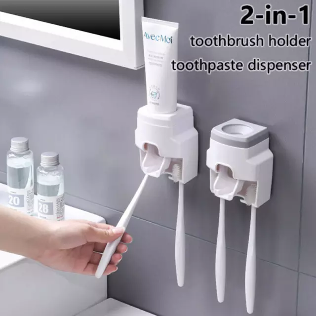 Distributeur automatique de dentifrice Salle de bain Auto-adhésif