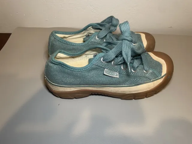 KEEN Coronado Women's Size 6 Vulcanized Tan Canvas Lace Up Sneakers Shoes