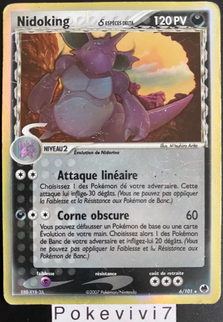 Carte Pokemon NIDOKING 6/101 Holo Bloc EX Ile des Dragons FR