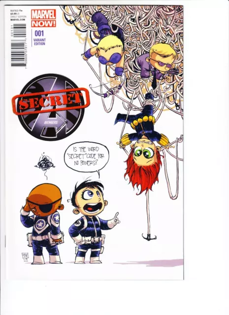 Secret Avengers (2nd Series) #1 (Skottie Young variant) VF/NM; Marvel | we combi
