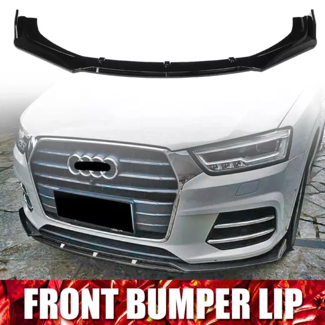 Front Spoiler Lippe Schwarz Glanz ABS Für Audi Q3 RS Q3 2011-2018 Sportback SUV