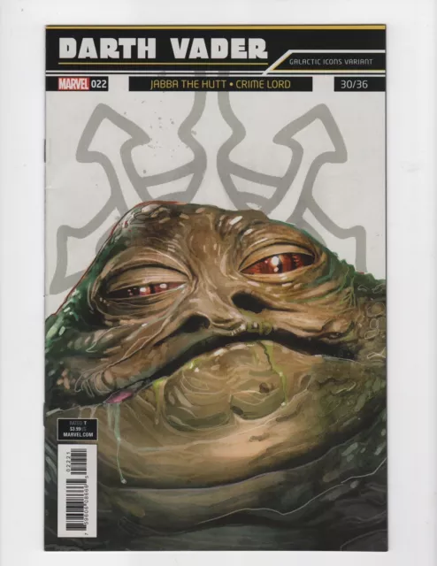 Darth Vader Star Wars 1 #22  Galactic Icons Variant Jabba The Hutt Crime Lord