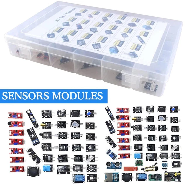 45-in-1/37-in-1 Sensor Modules Starter Kits Set For Education F2 New Q9J0