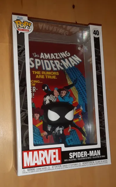 Funko Pop Marvel Covers 40 Amazing Spider-Man 252 Black Suit McFarlane Exclusive