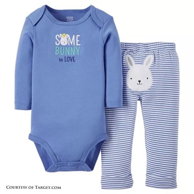 Easter Carters Somebunny to Love Infant Bodysuit & Pants Outfit (SIZE 3 Months)