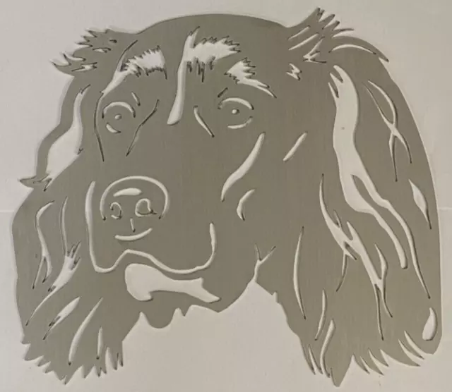 Springer Spaniel Metal Wall Art Memorial Sculpture Gift 345mm App.UNPAINTED 