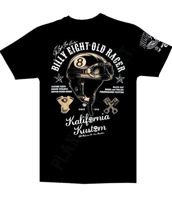 T-shirt Billy Eight Inky Fool - 100% Coton, Thème Skull Tattoo - Taille M, Noir - Neuf Avec étiquettes