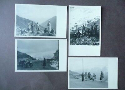 Foto Cartolina Montagna Senoner1927 Merano Cortina Automobile Rifugio Passo 