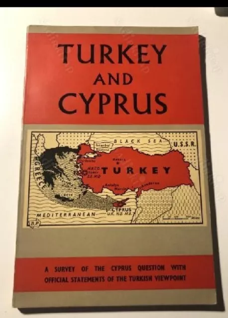Cyprus 1956  Old  Turkish By Turkish Book  Embasy in London Book