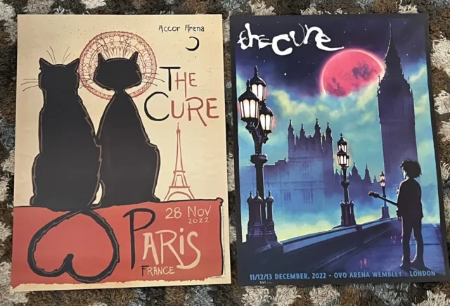 The Cure Concert Posters London Paris Original