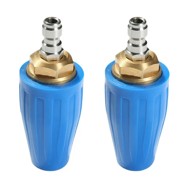 2 pcs Pression Rasoir Buse tournante de buse turbo tournant la buse à haute