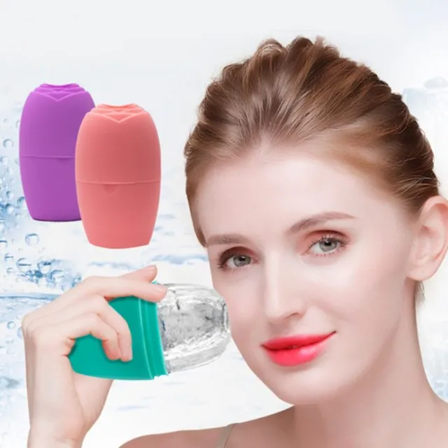 Reusable Ice Facial Rollers Silicone Ice Cube Remove Fine Lines Skin Care