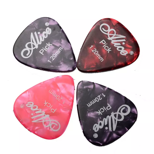 Lots of 24pcs Alice AP-ALT 1.5mm Heavy Celluloid Rounded Triangle Guitar  Picks