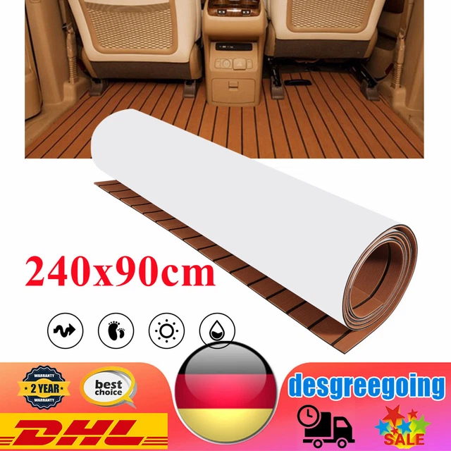 240*90 cm Teca EVA Espuma Barco Yate Suelo Cubierta Alfombra Autoadhesiva
