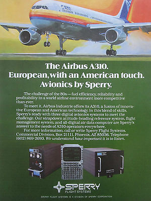 5/80 PUB THOMSON CSF AVIONIC AIRBUS A310 ELECTRONIC FLIGHT INSTRUMENT SYSTEM AD 
