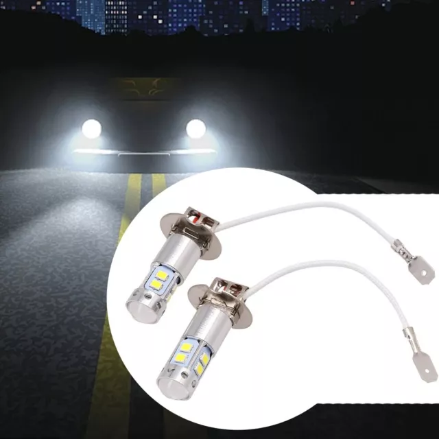 2x NEW H3 100W 3000K High Power Yellow LED Fog Light/Driving Bulbs Lamp/ Replace