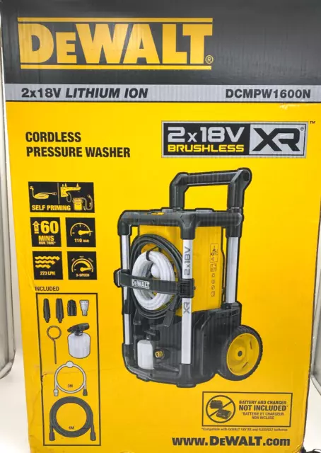 DeWalt 2x 18V Akku-Hochdruckreiniger DCMPW1600N