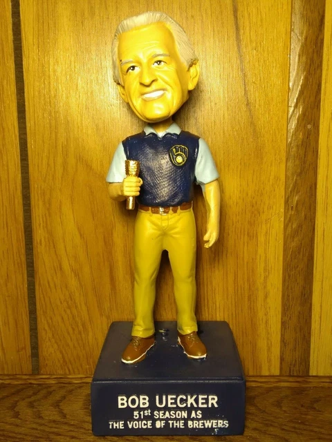 Milwaukee Brewers Talking BOB UECKER Bobblehead SGA 9-26-2021 with Original Box