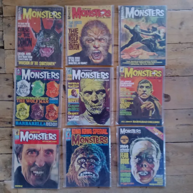 lot revues cinéma FAMOUS MONSTERS of filmland vintage