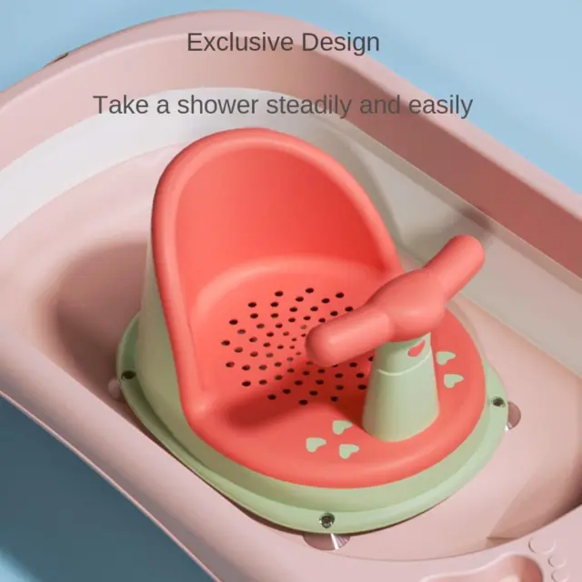PP+TPE Non Slip Bath Stool Antiskid Bathing Chair  Baby Shower